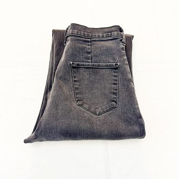 Okayama Denim Charcoal Wide Leg Black Wash Denim Jeans Size 24 - Picture 1 of 8